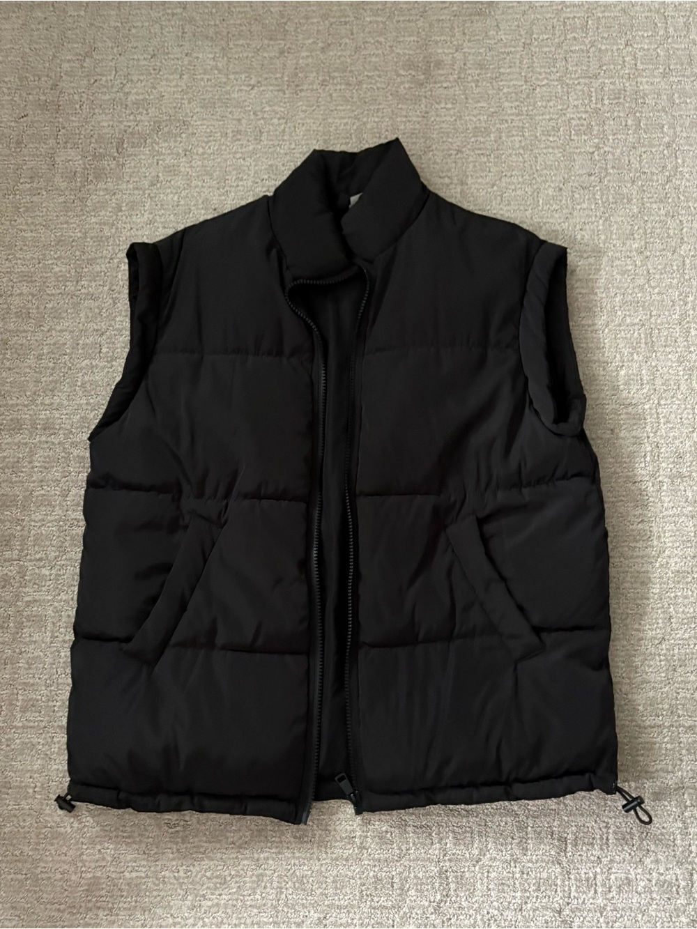 H&M Oversized Black Puffer Vest